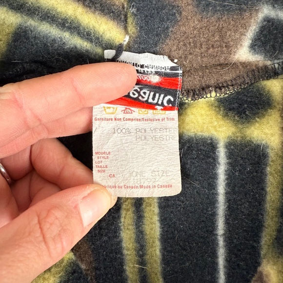 Oceanic Classic Made in Canada Vintage Quarter Zip Fleece Aztec One Size - Picture 4 of 7